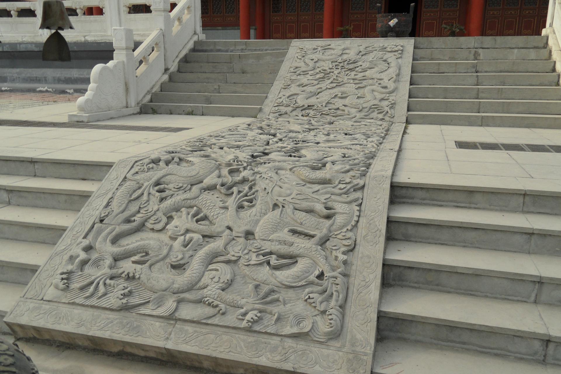 大型浮雕地雕石雕御道