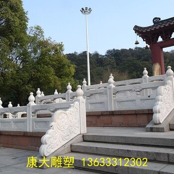 河北雕塑厂家定制大型石雕栏板护栏大理石雕塑