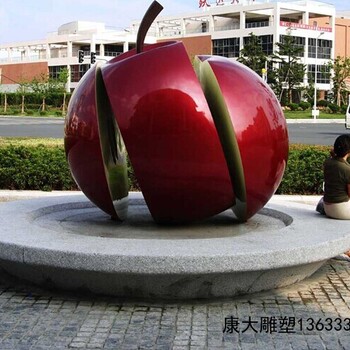 不銹鋼蘋果雕塑不銹鋼廣場蘋果雕塑000,價格,廠家,