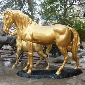 河北雕塑厂家供应玻璃钢动物雕塑奔马雕塑康大雕塑