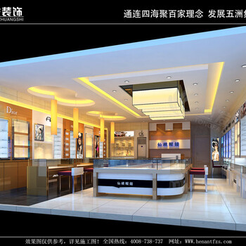 河南通發(fā)裝飾眼鏡店裝修設計生產眼鏡展柜效果圖