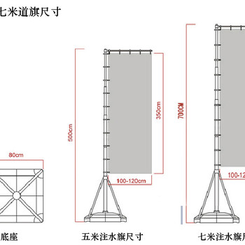 上海广场摆放注水旗杆出租零售