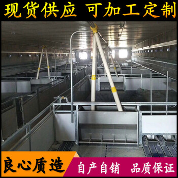 猪场自动化料线生产厂家猪用料线塞盘式供料系统省时省力
