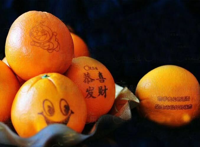 手压苹果印字机水果上喷字的机器橘子橙子桃梨西瓜印图机器厂家