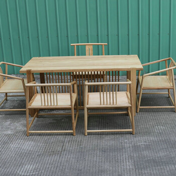 新中式客厅家具茶桌椅组合实木茶几茶台家具新中式禅意茶桌椅家具