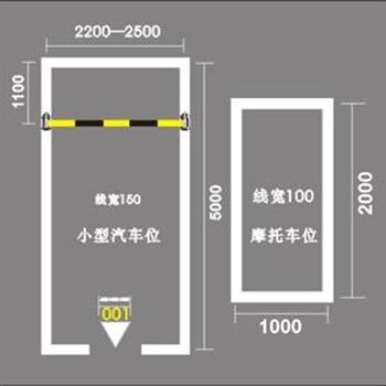 地下车库划线