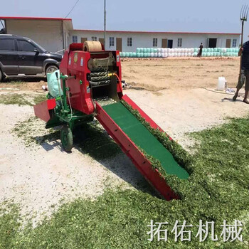 小型圓捆打包機秸稈撿拾打捆機小型青儲打包膜機