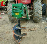 拖拉机带挖穴机冻土层打眼机加厚型挖坑机钻头定制