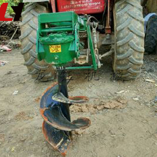 果树植树挖坑机内蒙古大型拖拉机电线杆挖坑机