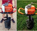 柴油手提式鉆孔機可定做新型好用手提挖坑機大棚莊桿挖坑機