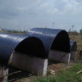 云南高速项目钢制波纹管3米钢波纹排水管波形管涵施工