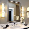 現代衛生間/酒店衛浴浴室鏡子長方歐式鏡子廠家定制香檳色掛鏡