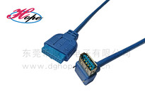 厚普USB3.0线材厂家供应镀金3.0USB线材电脑机箱周边线材图片3