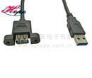 厚普USB3.0公对母延长线无环带耳朵usb3.0线材