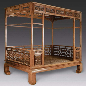 金絲楠架子床私下交易流程麻煩不