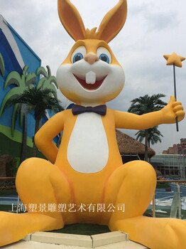 北京廠家制作齙牙兔雕塑彩繪動(dòng)物園林景觀小品批發(fā)