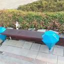 江西不銹鋼噴繪鉆石造型坐凳園林座椅雕塑作品