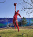 唐山草坪體操運動打籃球雕塑烤漆羽毛球人物效果圖