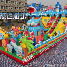 甘肃天水变色龙新款充气滑梯7X14广场儿童充气城堡蹦蹦床厂家直销