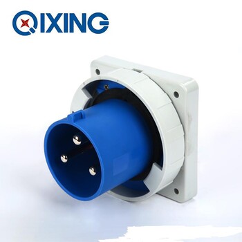 启星供应型插座插头QX3665系列暗装插头3芯125A工业防水