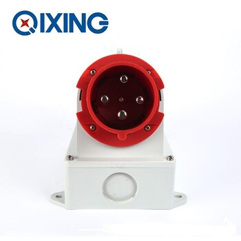 启星QX36074芯63A工业明装插头有3C认证