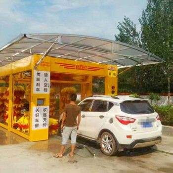 九刷隧道洗車設(shè)備大型商用全自動電腦洗車機強力仿形風(fēng)干系統(tǒng)