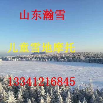 有一个姑娘山东瀚雪冰雪游乐厂家雪地摩托雪地转转儿童雪地摩托冰上碰碰车