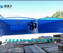 全国上海定制鑫建华推拉雨棚烧烤大排档雨棚大型仓库棚折叠雨棚