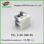 专业生产免螺丝系列5.0MM间距接线端子FS1.5-XX-500-03