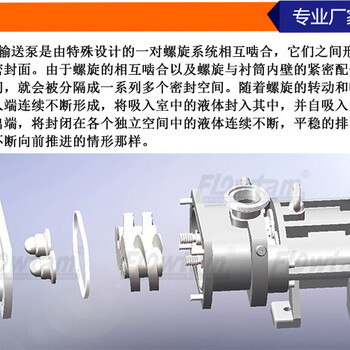 不锈钢卫生级奶油泵双螺旋平行位移输送泵高浓度物料输送泵