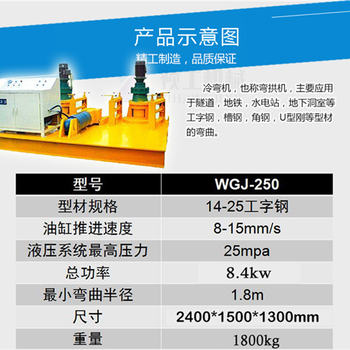 隧道用22号工字钢冷弯机