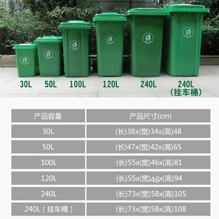 石家庄塑料垃圾桶环卫垃圾箱,分类垃圾桶,河北垃圾塑料桶厂家图片3