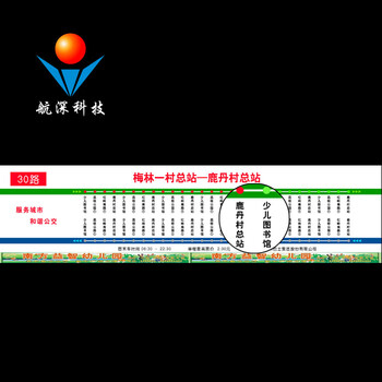 航深科技公交車LED站節(jié)牌