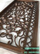 铝板镂空雕刻镀铜红古铜屏风风靡一时装饰界