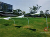 福建不锈钢纸飞机雕塑、草地装饰不锈钢纸船组合摆件
