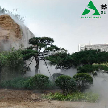 濟南泉源廣場特色假山水景