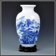 景德镇陶瓷花瓶瓷器名家手绘仿古青花瓷客厅瓷瓶摆件