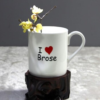 简约陶瓷杯子马克杯定制情侣咖啡杯家庭水杯广告礼品印logo带盖