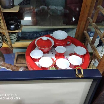 年會(huì)禮品定制茶具套裝批發(fā)商務(wù)陶瓷功夫茶具套裝旅行茶壺杯廠家