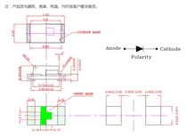 台铭光电0402紫外led灯珠395-405NM灭蚊、杀菌消毒、手机数码等图片1