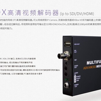 KBOX-VD100高清视频解码器（有线）