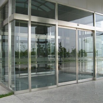 天津红桥区制作安装钢化玻璃门商场无框玻璃门