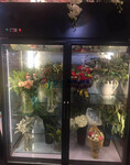 阳江哪里有卖1.5米鲜花柜，三面中空玻璃鲜花保鲜柜全铜管