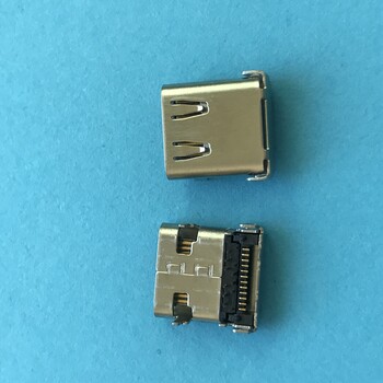 type-c3.1母座USB板上全贴SMT3.1两排端子全贴沉板23PIN连接器