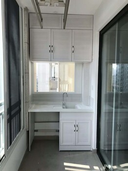 佛山全铝家具铝型材成品定制铝合金浴室柜茶几衣柜铝材