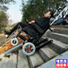 武汉亨革力折叠电动载人爬楼车可爬楼可平地行走锂电池上下楼轮椅车
