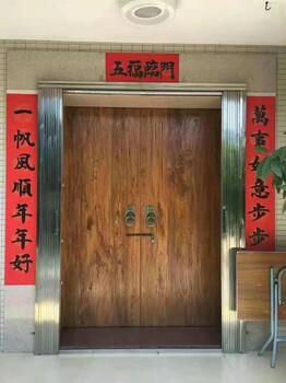 实木大门仿古榆木庭院别墅大门寺庙祖屋老木门双开门定制雕刻大门