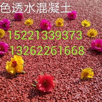 连云港生态公园透水地坪施工价格素色透水混凝土材料供应商