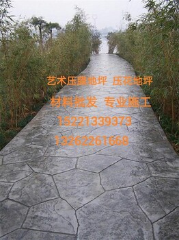 固始仿青石藝術(shù)壓模地坪壓花地坪混凝土壓花地坪技術(shù)指導(dǎo)廠家直供