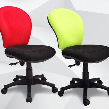 厂家无扶手职员电脑椅现代中式绒布升降办公椅